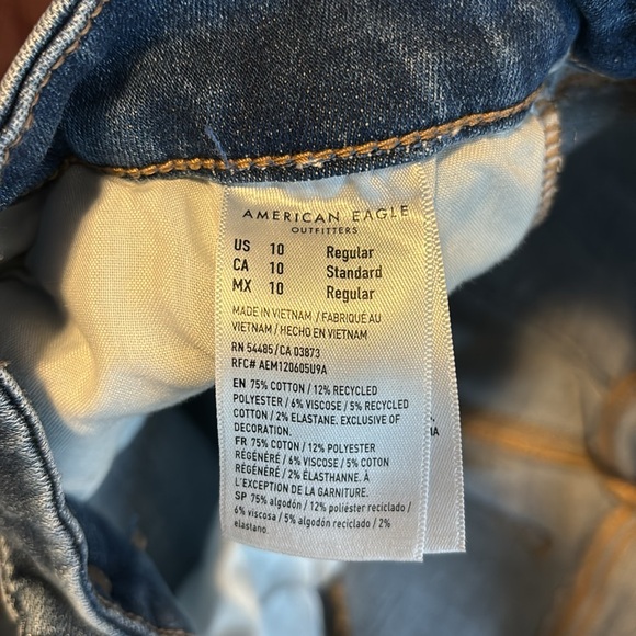 American Eagle curvy high rise jegging crop size 10 regular - Picture 7 of 7